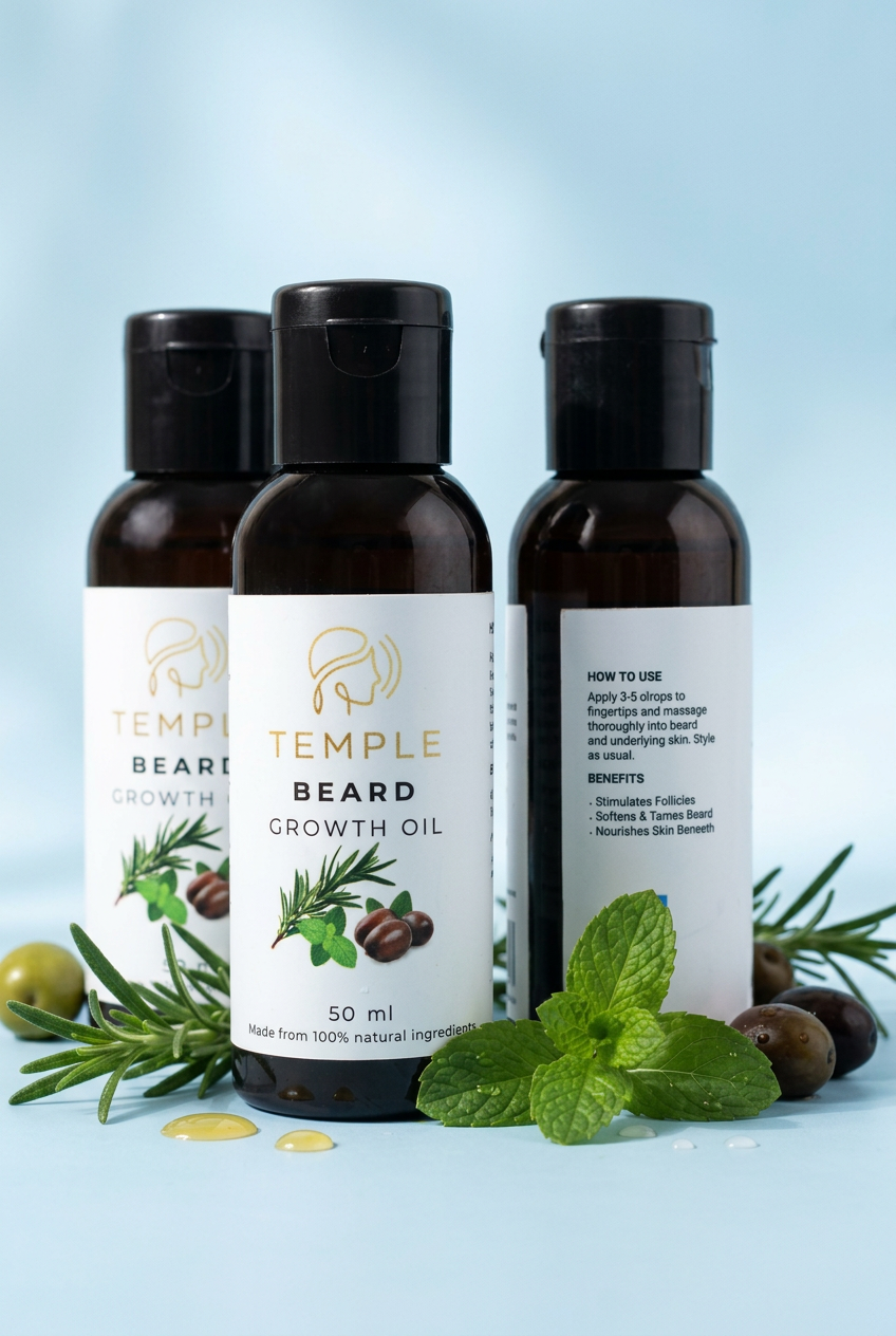 Temple Beard Growth & Conditioning Oil