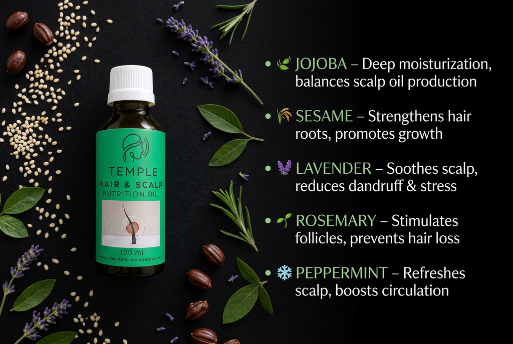 Temple Scalp & Hair Growth Oil