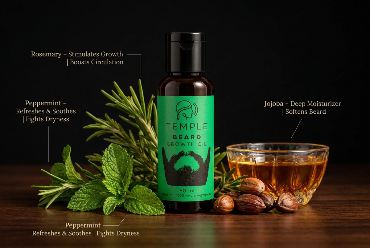 Temple Beard Growth & Conditioning Oil